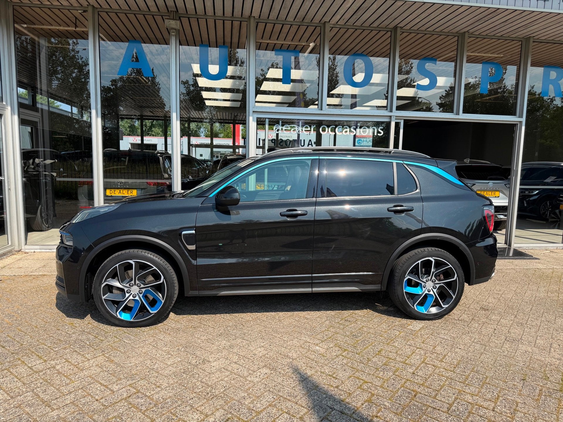 Lynk & Co 01 1.5 PHEV 261PK PANO , CAMERA , ELEKTISCHE ACHTE, Automatische klimaatregeling, Stof, Zwart, Bedrijf