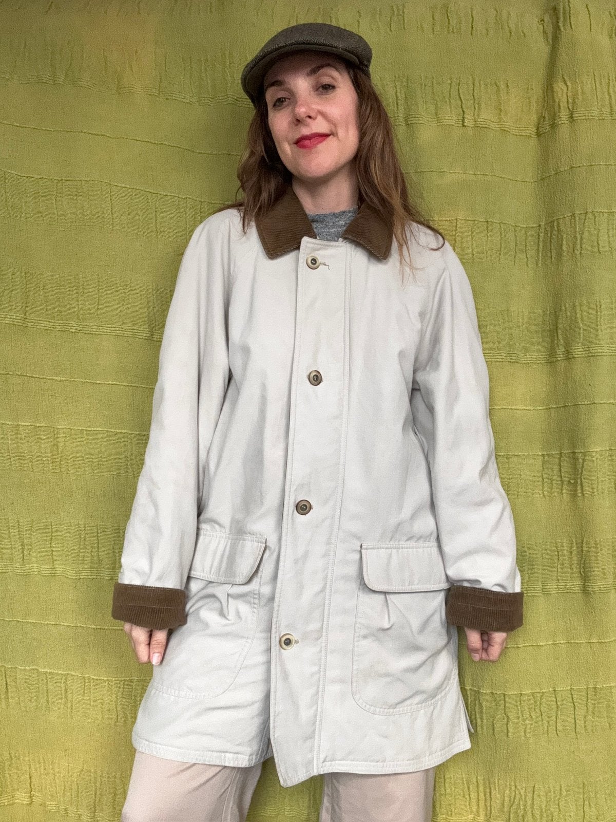 Vintage jas / parka / winterjas - beige -oversized, Hgv, Beige, Hgv, Ophalen of Verzenden