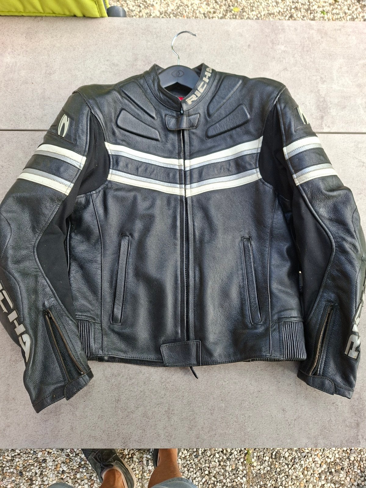 Richa Vintage Retro, Spiker Leren Motorjas - Maat 52, Motoren, Kleding | Motorkleding, Heren, Jas | leer, Ophalen of Verzenden