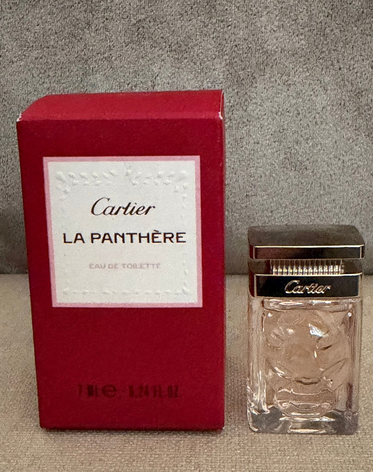 Miniatuur Cartier La Panthère 7 ml edt nieuw in doosje, Verzenden, Nieuw, Miniatuur, Gevuld