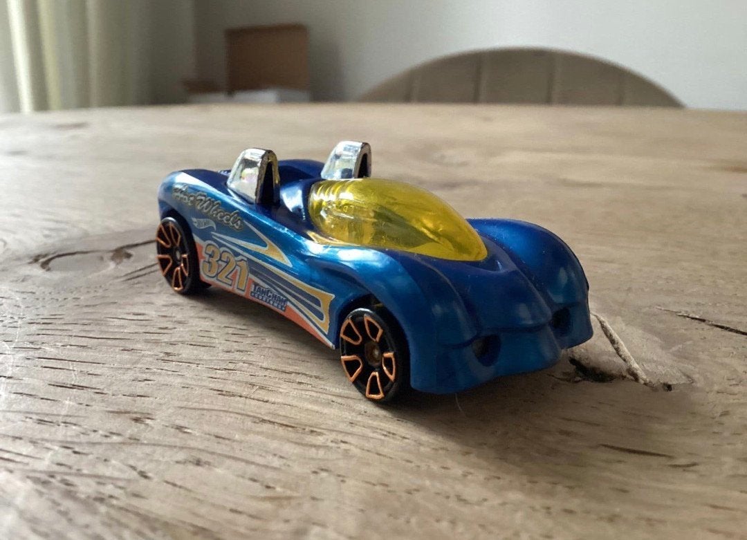 Hot Wheels Power Pipes 321 Tan Chan Customs blauw, Ophalen of Verzenden, Zo goed als nieuw, Auto