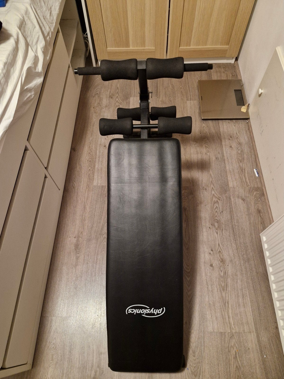 Physionics Fitnessbank - Buikspierbank, Sport en Fitness, Ophalen, Gebruikt, Buik, Fitnessbank