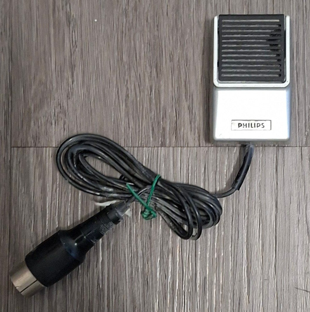 Philips Microfoon - Vintage Microfoon met Kabel, Ophalen of Verzenden
