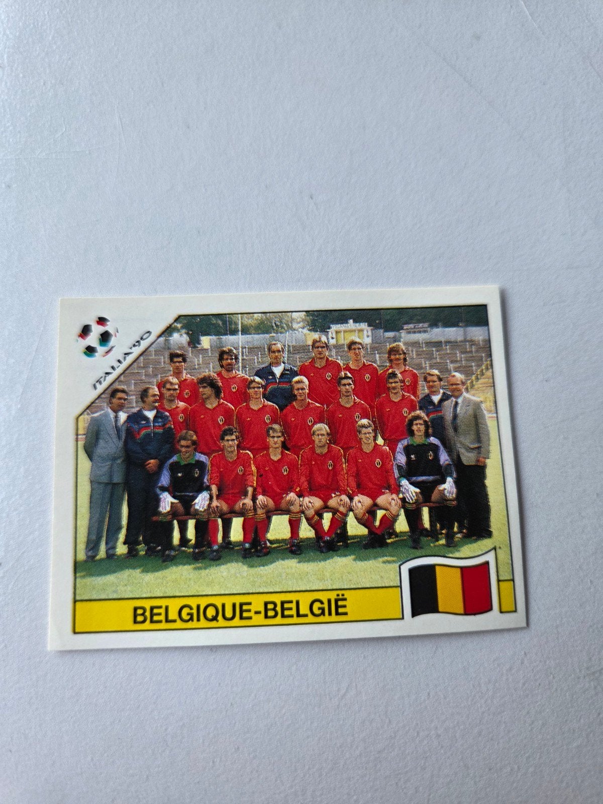 Panini WK 90, Verzamelen, Sportartikelen en Voetbal, Ophalen of Verzenden, Zo goed als nieuw, Buitenlandse clubs, Poster, Plaatje of Sticker