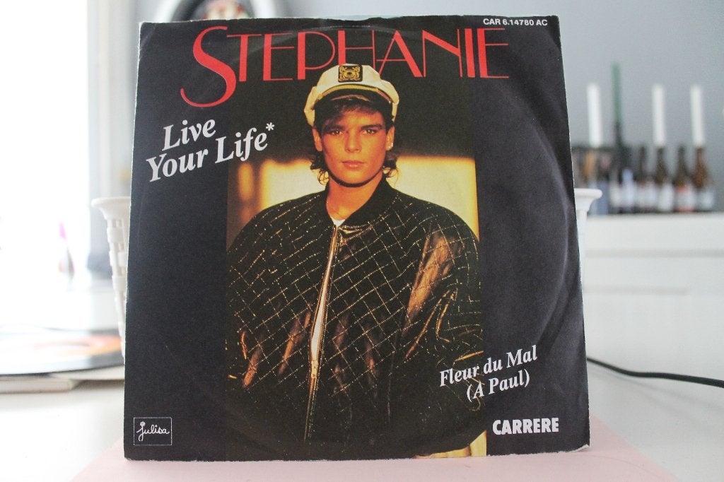 7" Single Stephanie - Live Your Life / Fleur De Mal, Gebruikt, 7 inch, Ophalen of Verzenden, Pop