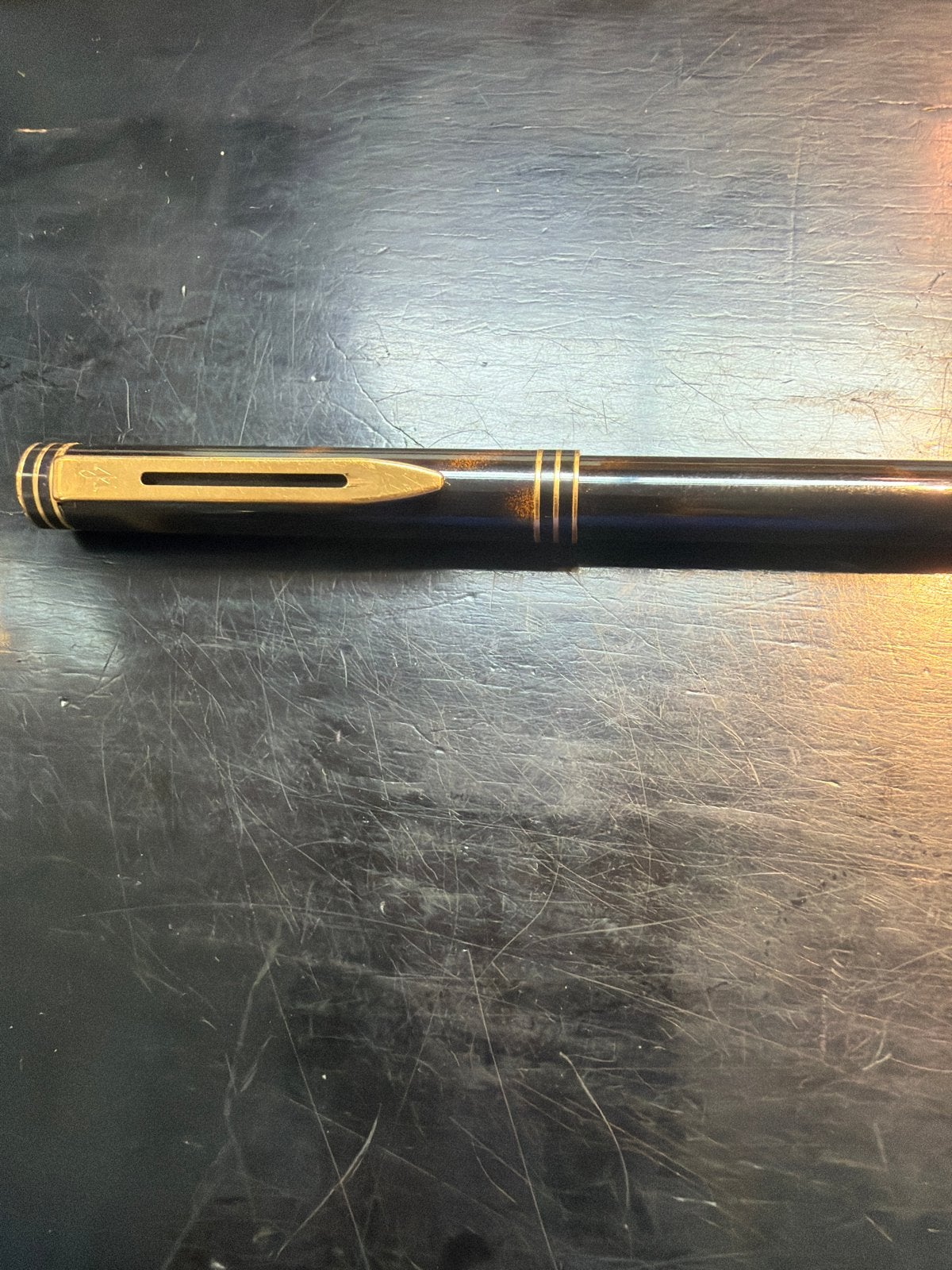 Waterman Vulpen Klassiek Zwart met Gouden Accent, Ophalen of Verzenden, Gebruikt, Vulpen, Waterman