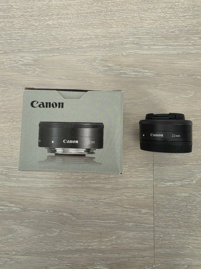 Canon EF-M 22mm f/2 STM Pancake Lens (Fast Prime), Canon, Zo goed als nieuw, 22 mm, Canon EF