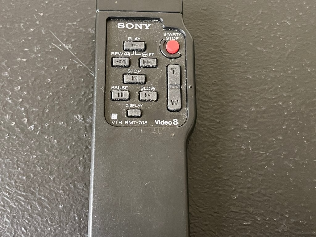 Sony VTR-RMT 708 afstandbediening voor CCD-TRV serie, Ophalen