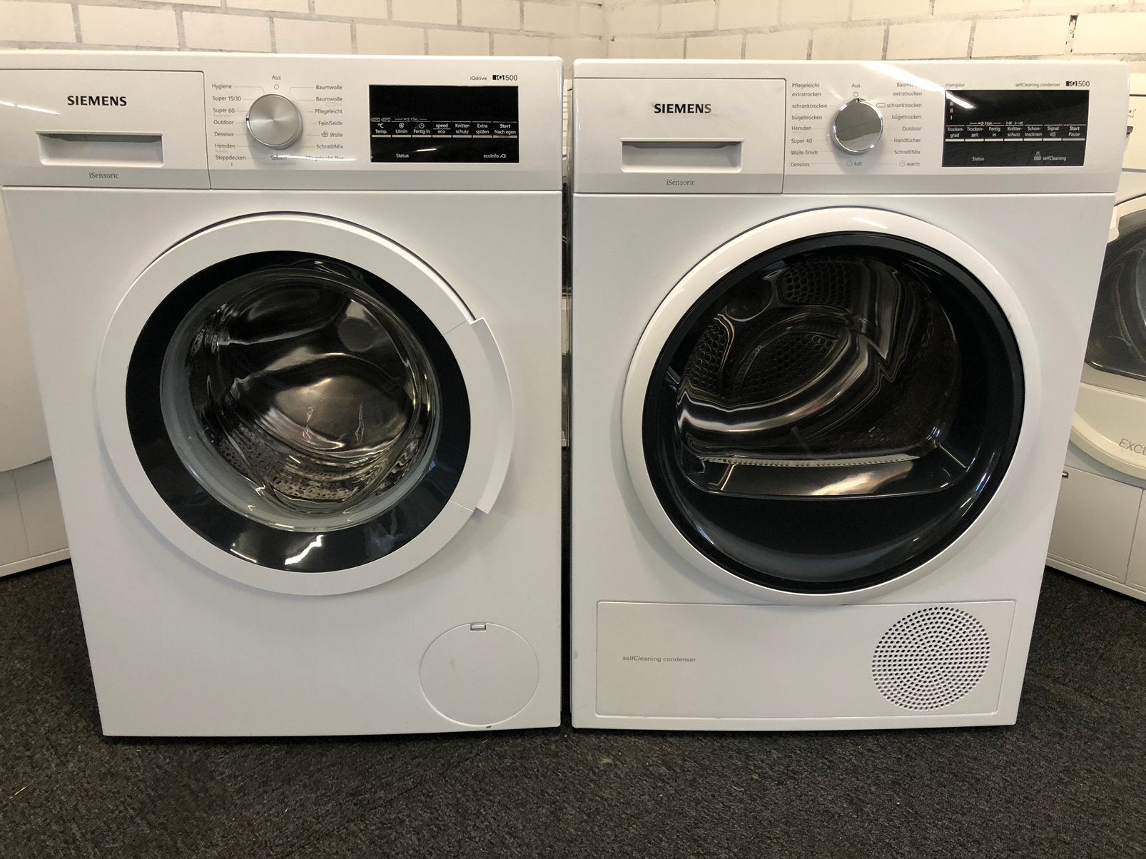 €675 A+++ 8kg Siemens iQ500 Wasmachine + Warmtepomp droger, Witgoed en Apparatuur, Wasmachines, Ophalen, Minder dan 85 cm, 8 tot 10 kg