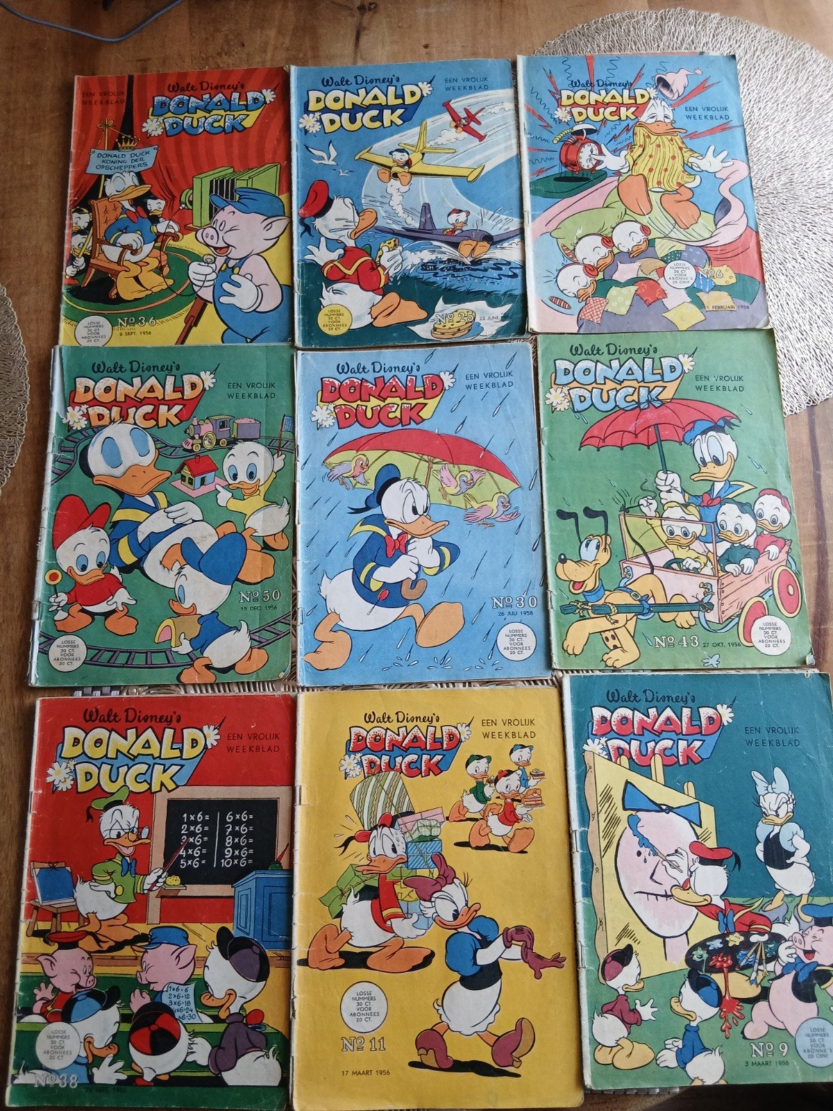 Donald ducks 1956, Boeken, Meerdere comics, Ophalen of Verzenden, Gelezen, Europa