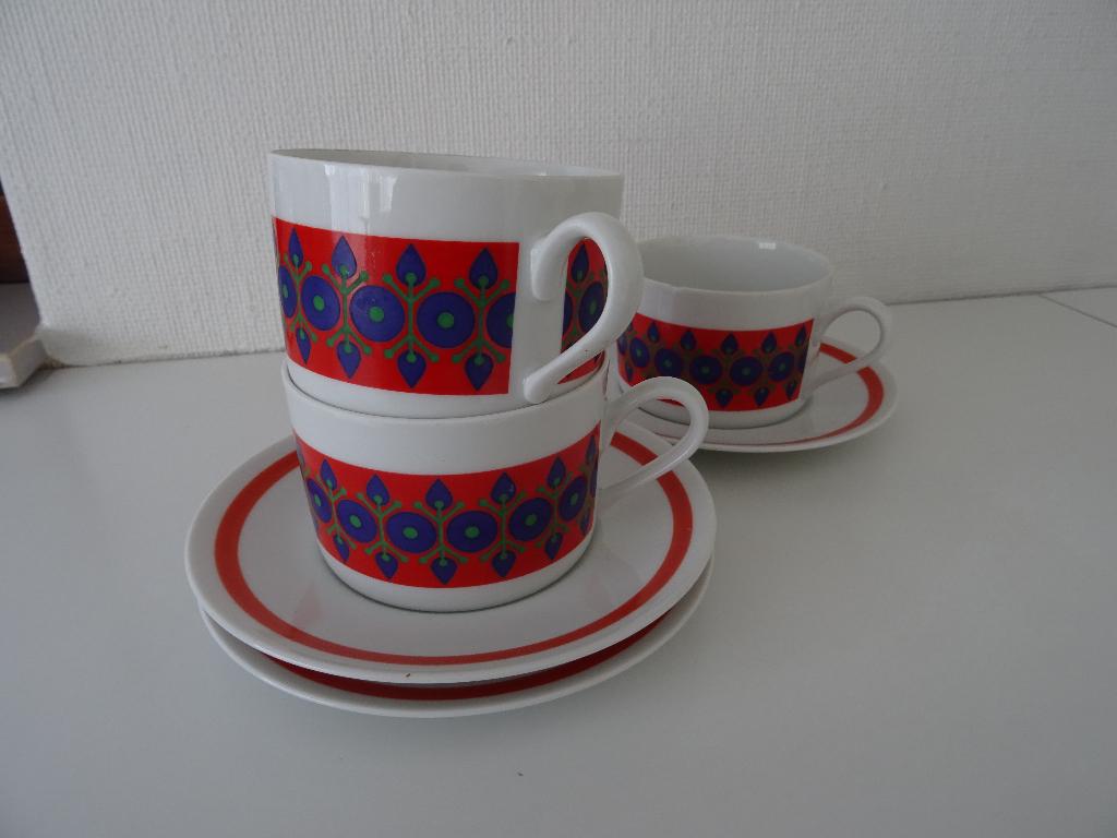Retro soepkoppen 2 stuks Scherzer, Verzamelen, Retro, Ophalen of Verzenden, Huis en Inrichting