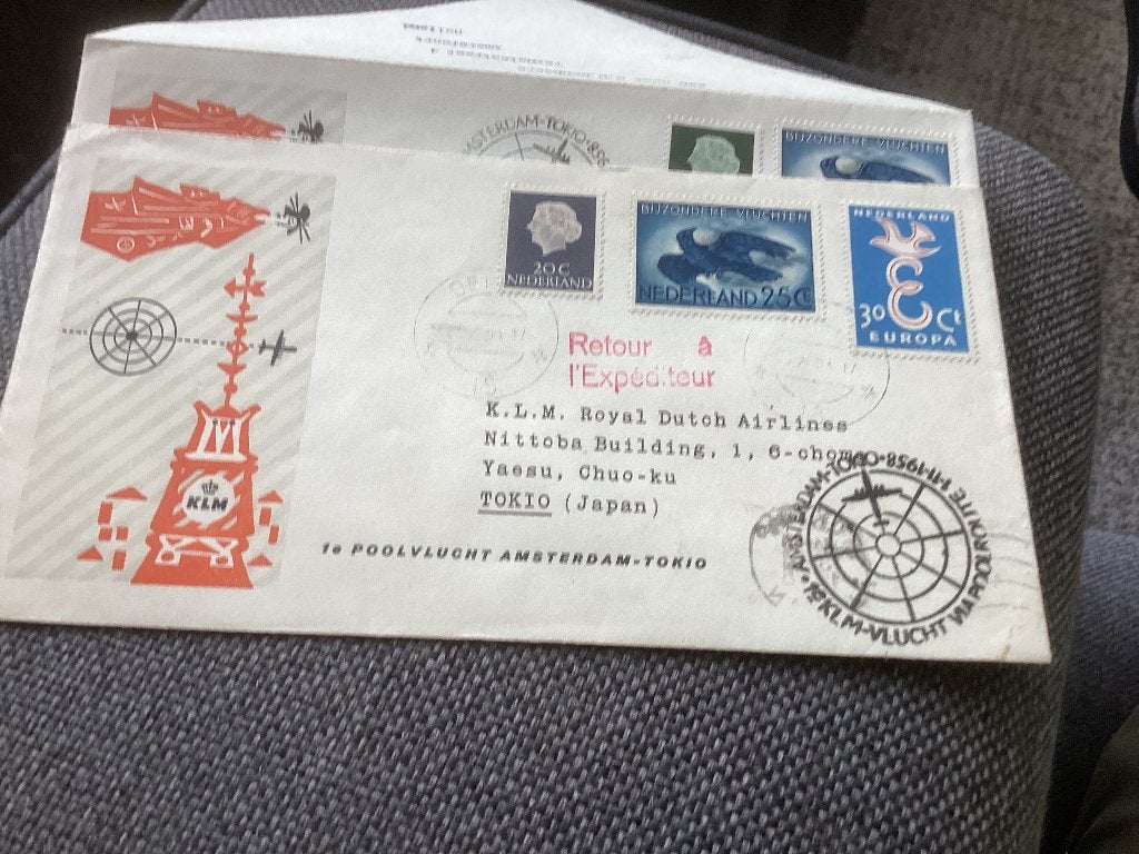 No2547 KLM Amsterdam Tokio 26-10-1958 Nederland jaargang, Ophalen, Onbeschreven, Nederland