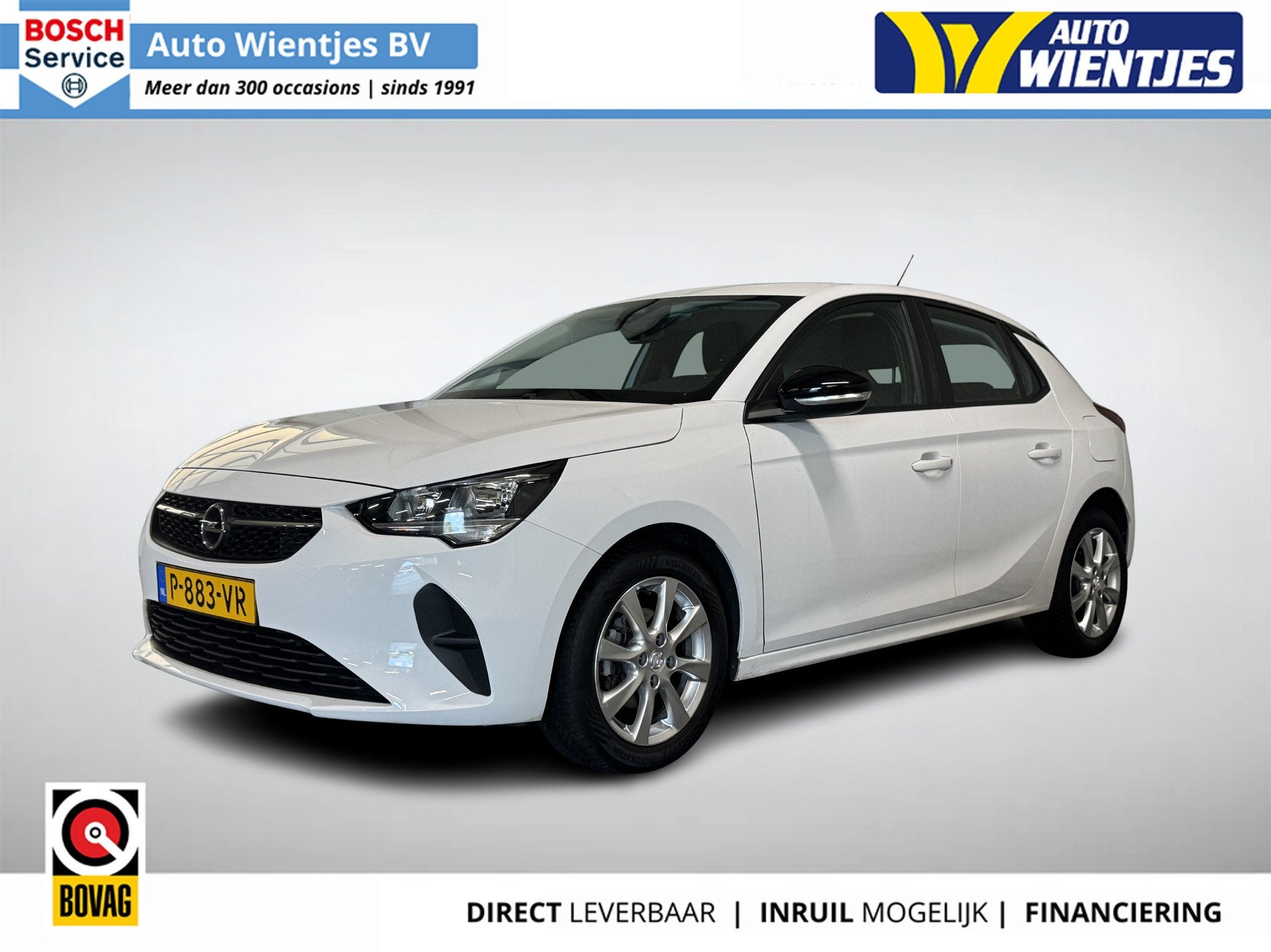 Opel Corsa 1.2 | Edition 5-Drs | Airco | Cruise | Carplay, Auto's, Euro 6, 1199 cc, Verwarmde buitenspiegels, Wit