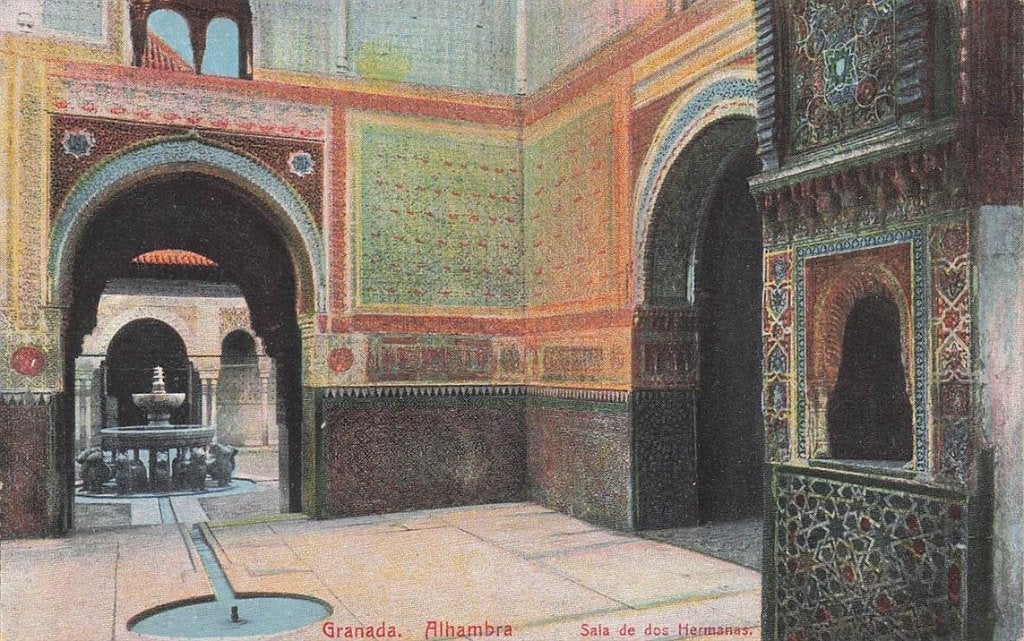 703-260-009 Granada Alhambra Sala De Dos Hermanas, Verzenden, Voor 1920, Spanje