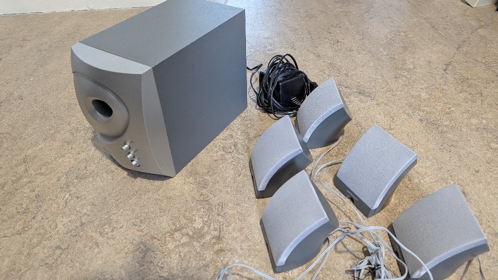 Te koop: Medion MD 9682 geluidsboxjes, Ophalen, Zo goed als nieuw, Audiokanaal 5.1, Medion