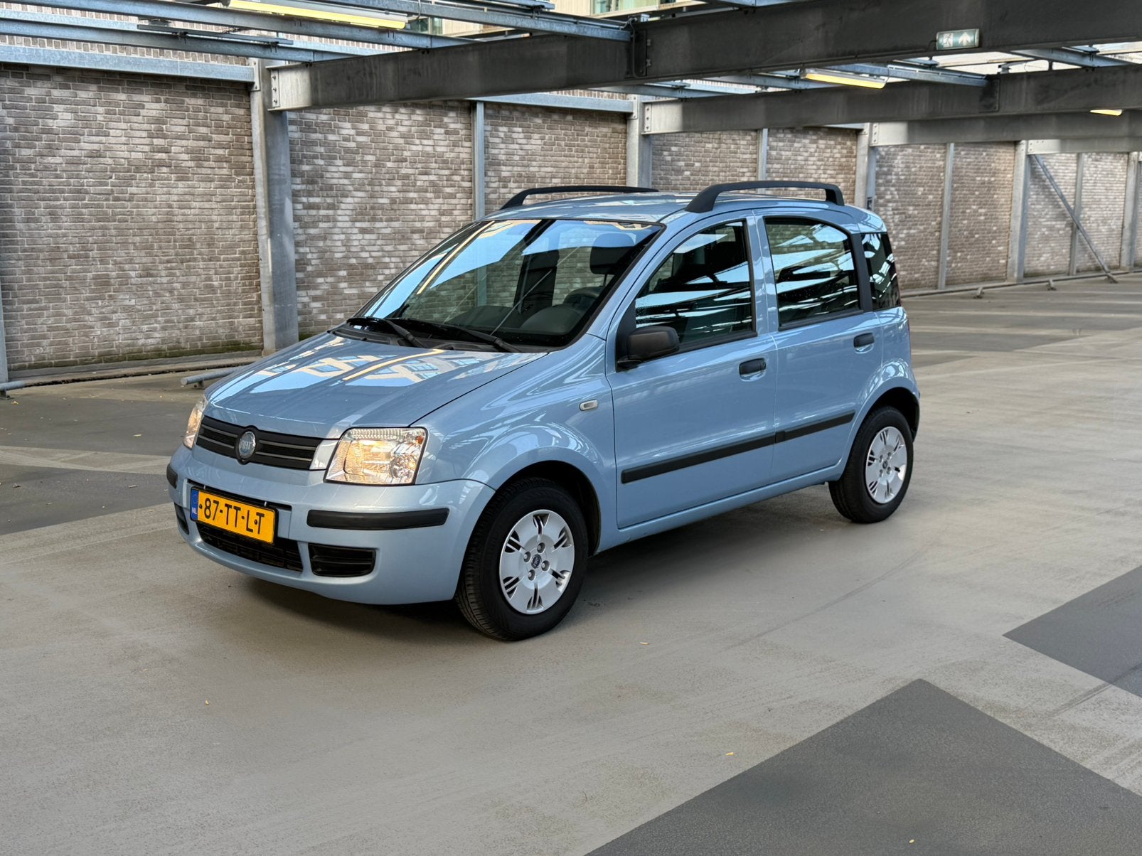 Fiat Panda 1.2 2007 Blauw *Airco*Nieuwe APK*Uniek*, Voorwielaandrijving, Stof, Origineel Nederlands, Bedrijf