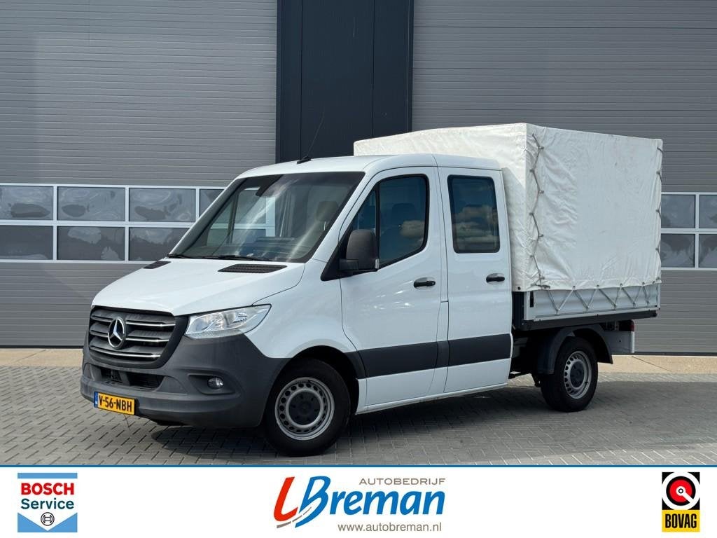 Mercedes-benz SPRINTER 215 CDi 150pk Pick-Up dubbel Cabine a, Auto's, Automaat, Startonderbreker, Wit, Mercedes-Benz