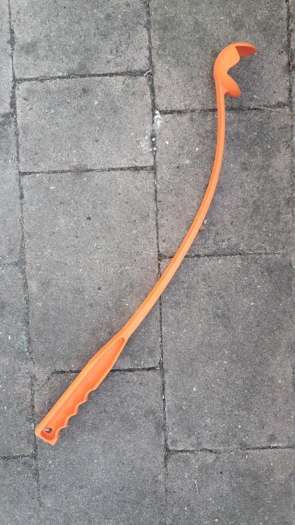 werparm tennisbal, Ophalen, Gebruikt