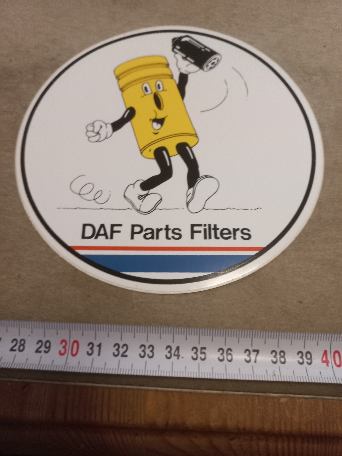 DAF Parts Filters Sticker - Vintage Auto Onderdeel, Ophalen of Verzenden, Gebruikt