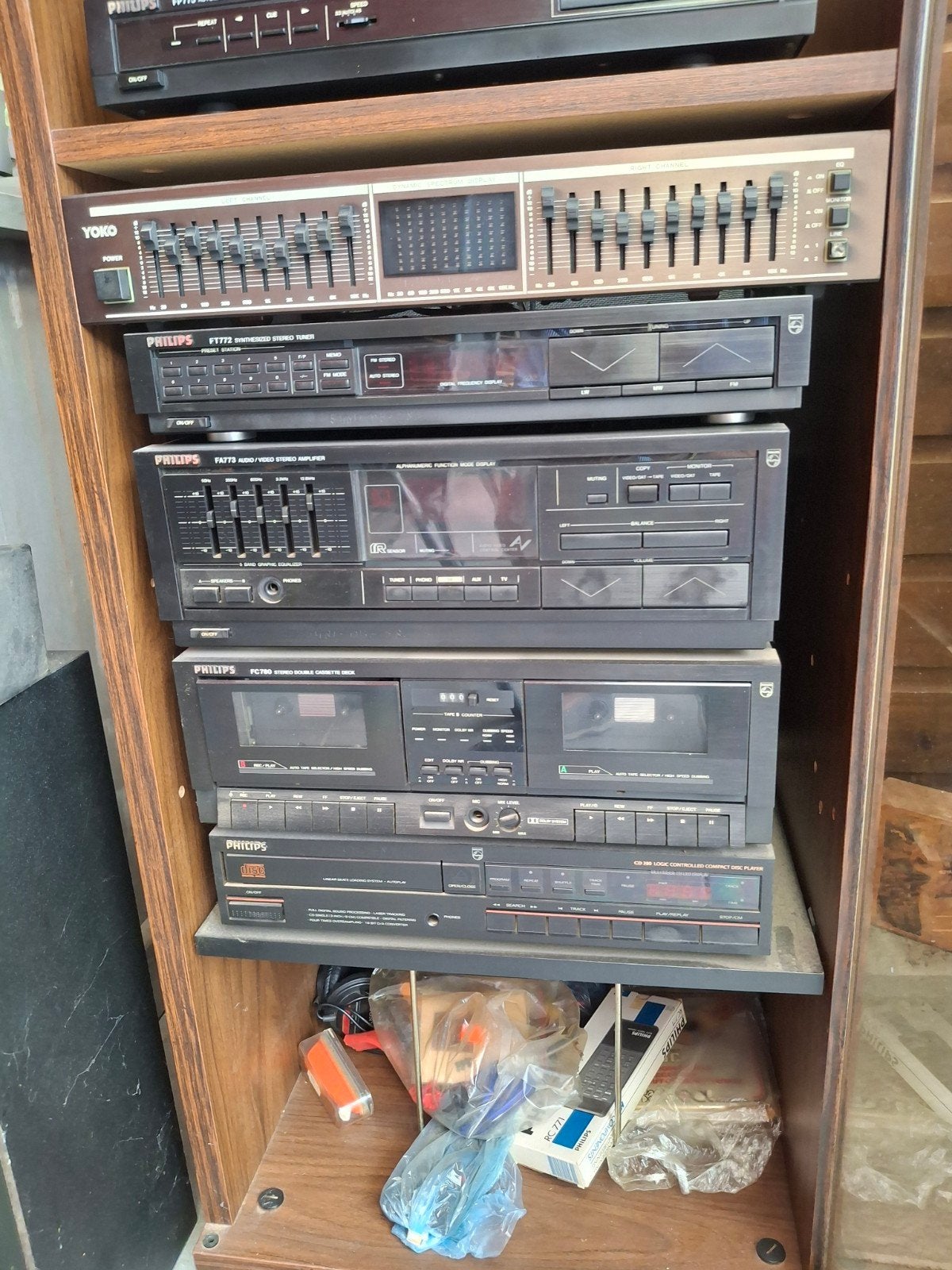 Philips Geluidsinstallatie met Platenspeler en Bose Boxen, Ophalen, Gebruikt, Philips