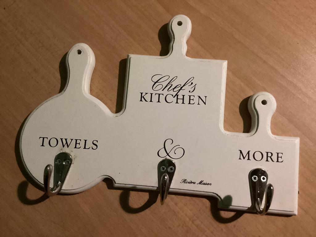 Nieuwe RIVIERA MAISON  Kapstok - Chef's Kitchen, Ophalen of Verzenden, Zo goed als nieuw, Wandkapstok, Minder dan 100 cm