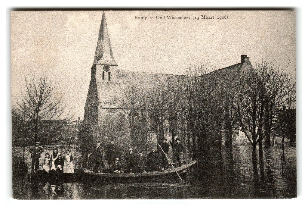 Oud-Vossemeer, Ramp op 13 Maart 1906, Verzenden, 1940 tot 1960, Ongelopen, Zeeland