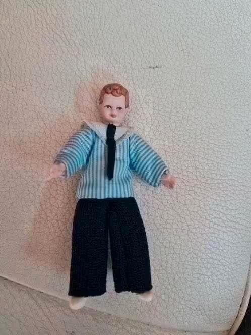 Caco popje porselein 8 cm - Matroos, Ophalen of Verzenden