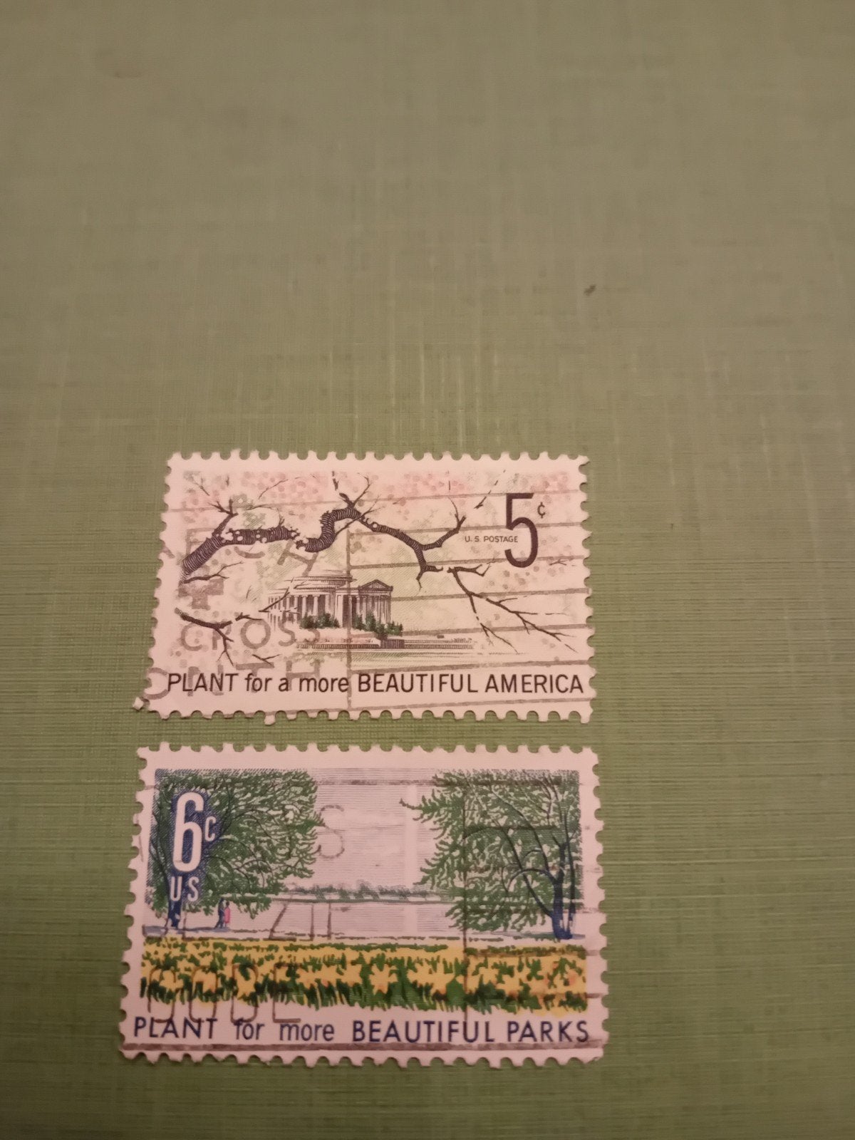 Amerikaanse postzegels: Plant for a more Beautiful America, Ophalen of Verzenden, Gestempeld