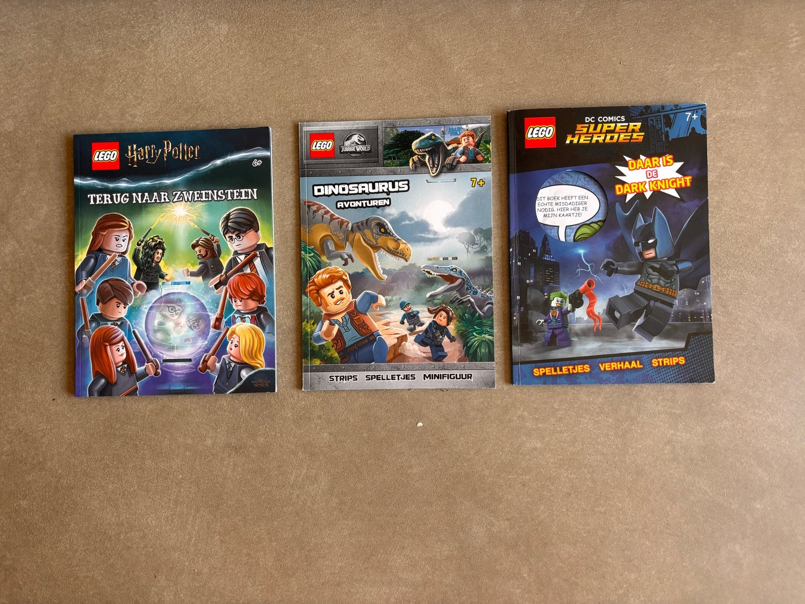 3 Lego stripboeken: Harry Potter, Jurassic World, DC Comics, Boeken, Stripboeken, Meerdere stripboeken, Ophalen of Verzenden, Zo goed als nieuw
