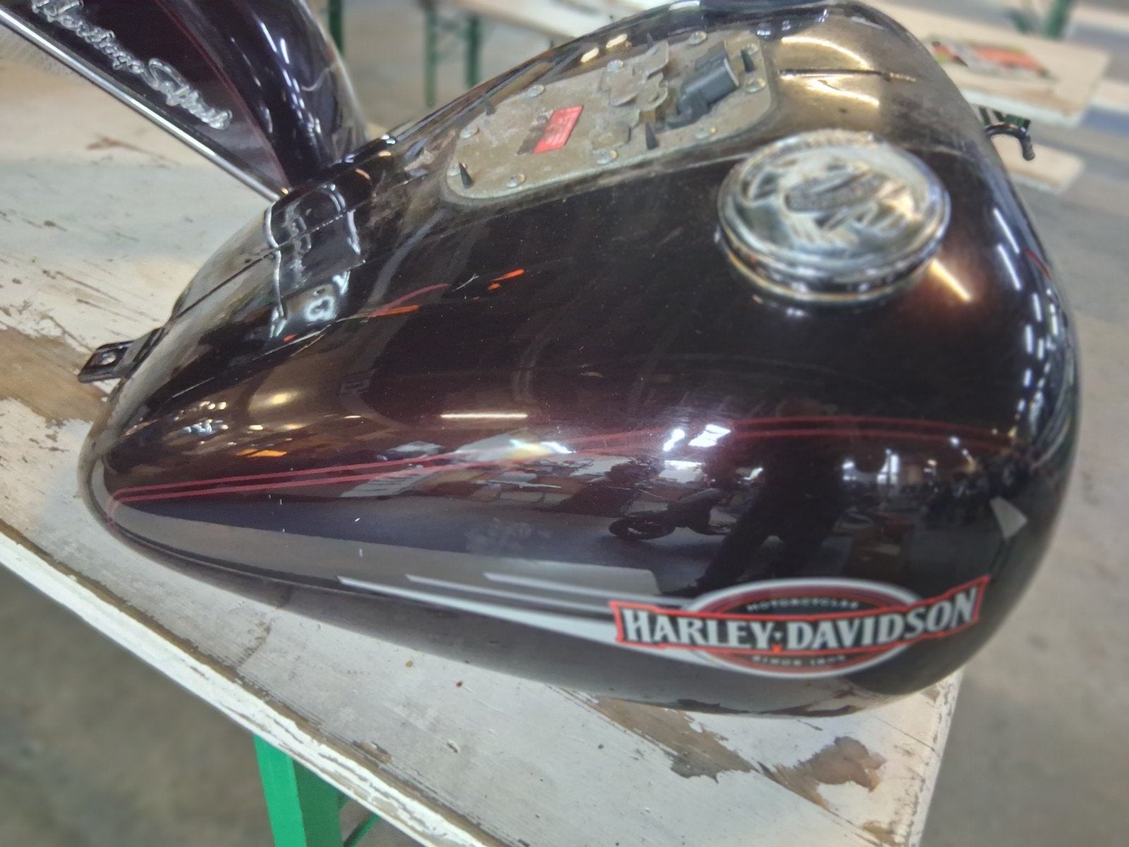 Tank en spatborden Harley Davidson Heritage Softail BJ 2005, Motoren, Onderdelen | Harley-Davidson, Ophalen, Gebruikt