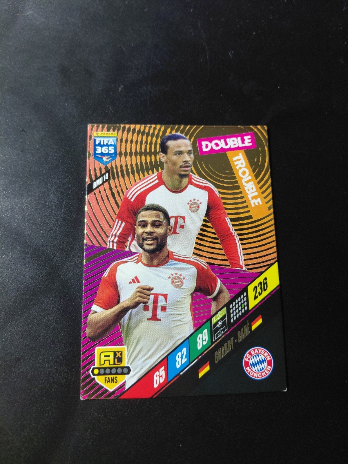 Leroy sane/serge gnabry (bayern munchen) panini, Verzenden, Nieuw, Buitenlandse clubs, Poster, Plaatje of Sticker