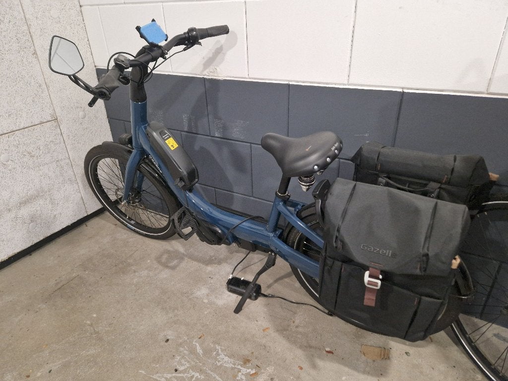 Bijna nieuwe elektrische fiets met lage instap, Ophalen, Zo goed als nieuw, 47 tot 51 cm, 50 km per accu of meer