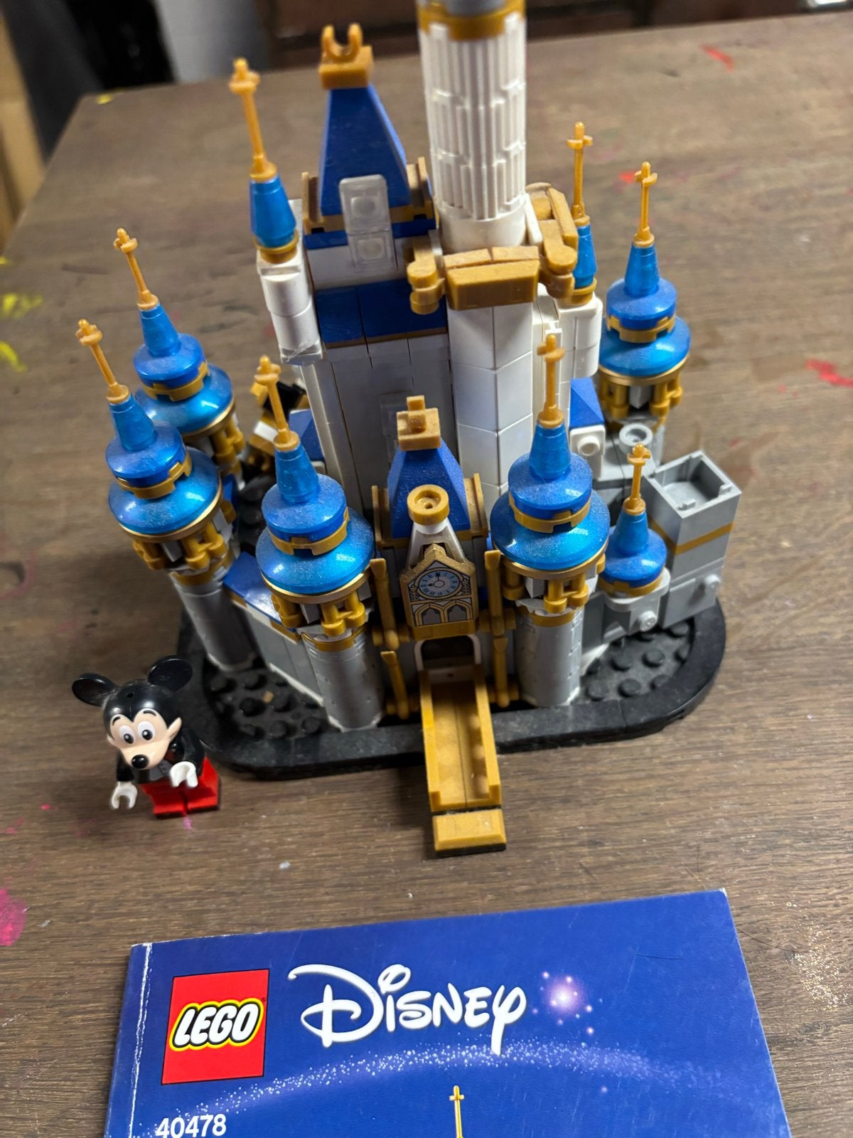 LEGO Disney Kasteel 40478 met Mickey Minifiguur, Lego, Ophalen of Verzenden, Zo goed als nieuw, Compleet