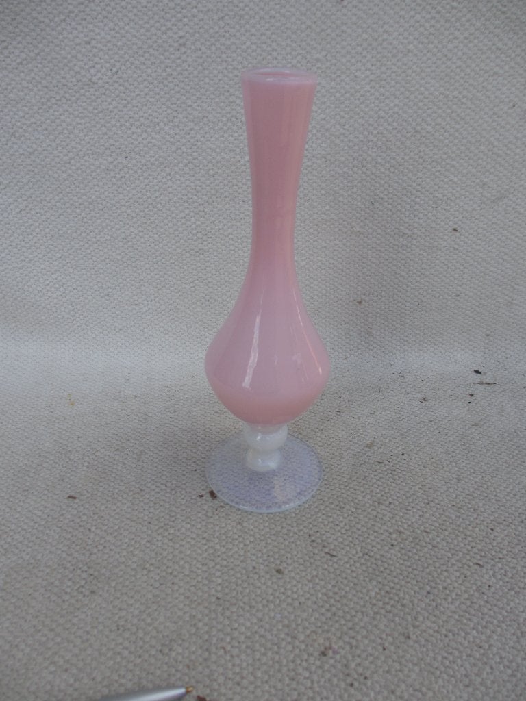 Vintage opaline Murano vaas jaren 60, Ophalen of Verzenden
