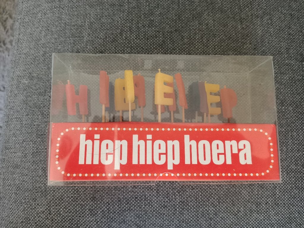 Hiep Hiep hoera kaarsjes, Ophalen of Verzenden, Nieuw, Versiering, Geboorte of Huwelijk