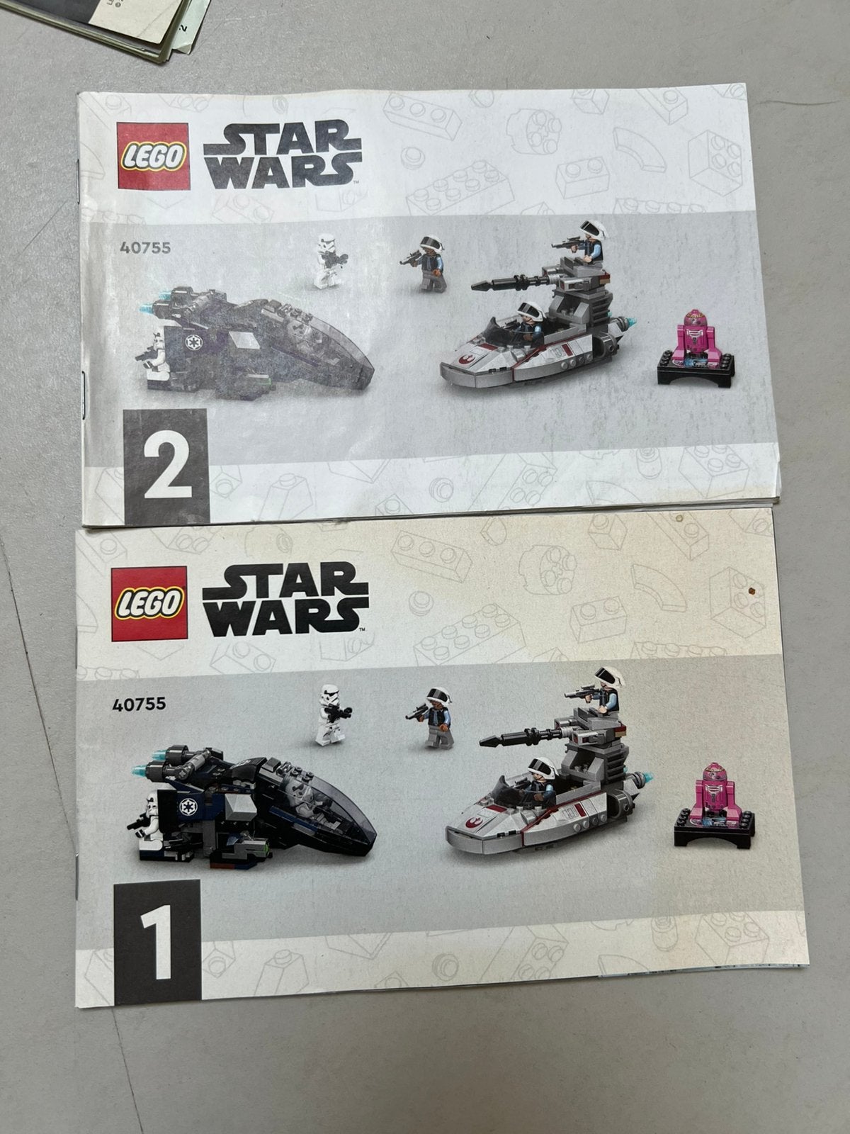 Lego Star Wars Imperial Dropship vs. Rebel Scout Speeder, Ophalen of Verzenden, Zo goed als nieuw