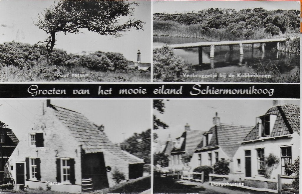 Schiermonnikoog Ansichtkaart uit 1964 (B5063 ), Ophalen of Verzenden, 1960 tot 1980, Gelopen