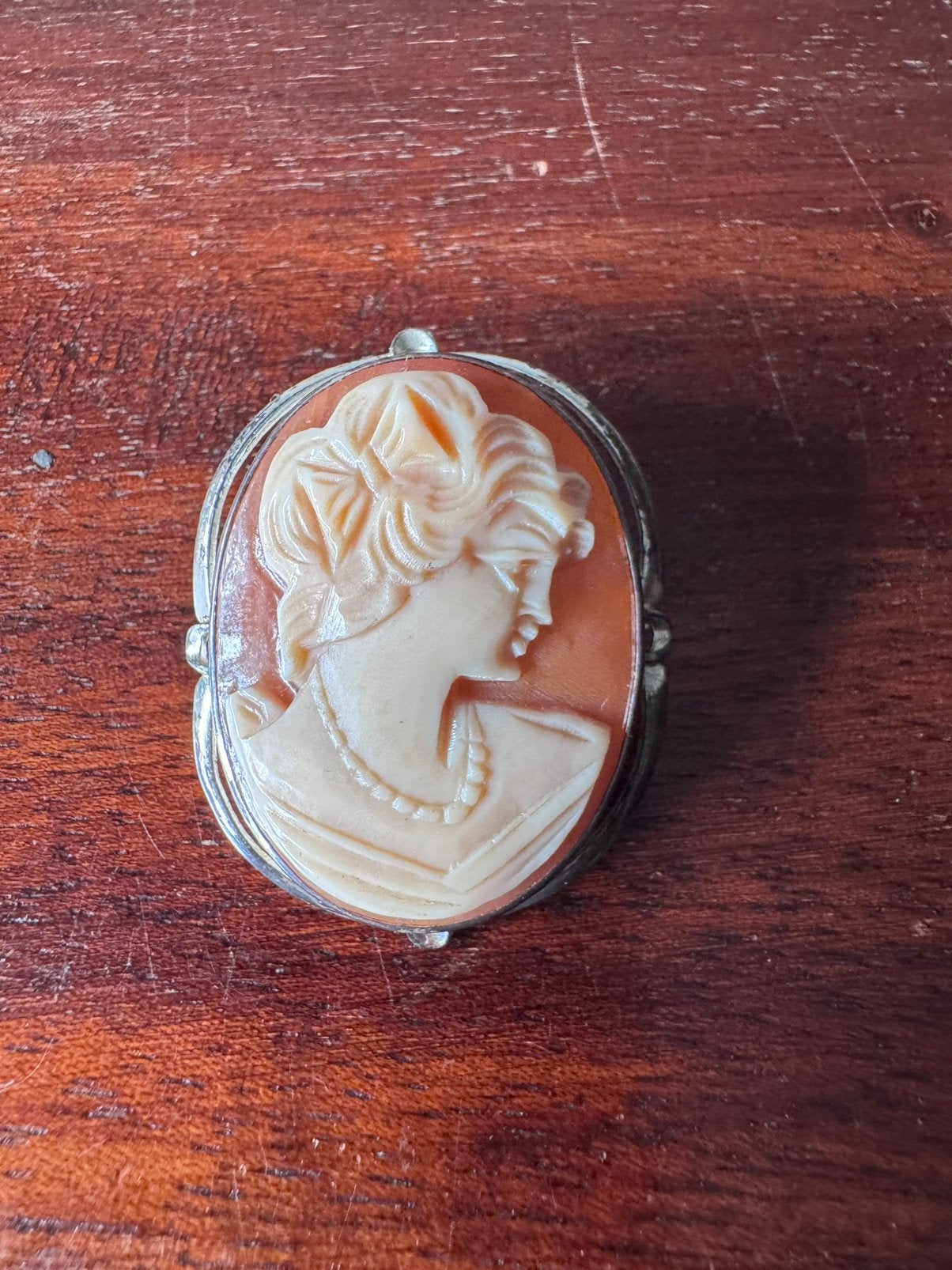 Prachtige antieke camee, zilver, Sieraden, Tassen en Uiterlijk, Broches, Ophalen of Verzenden, Zo goed als nieuw, Zilver