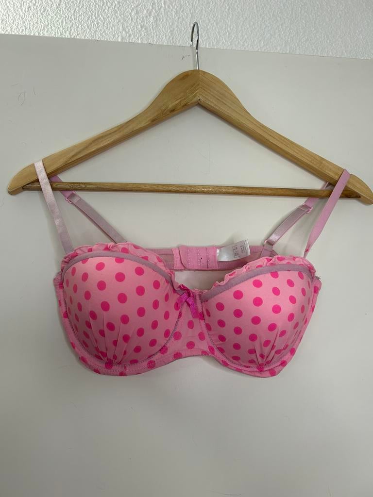Roze stippen bh | Zeeman | cupmaat 75C | polkadots, Ophalen of Verzenden, Roze, BH