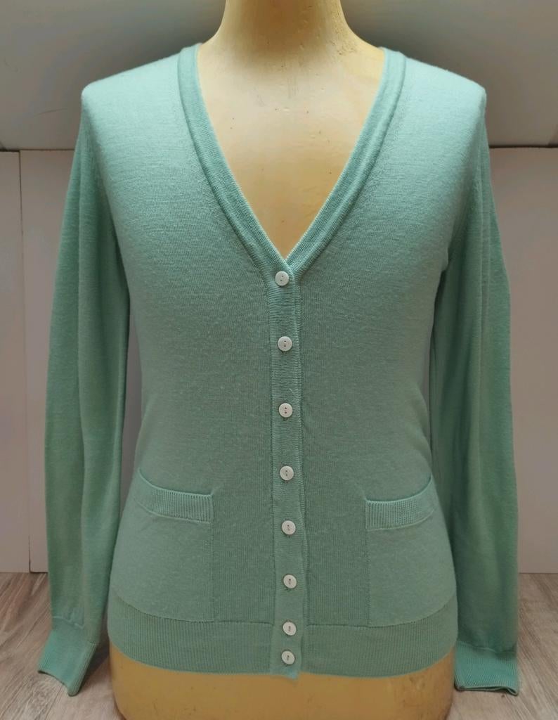 Peter Hahn 100% Tasmanian Wol vest M 38 Mint Groen, Maat 38/40 (M), Verzenden, Zo goed als nieuw, Peter Hahn