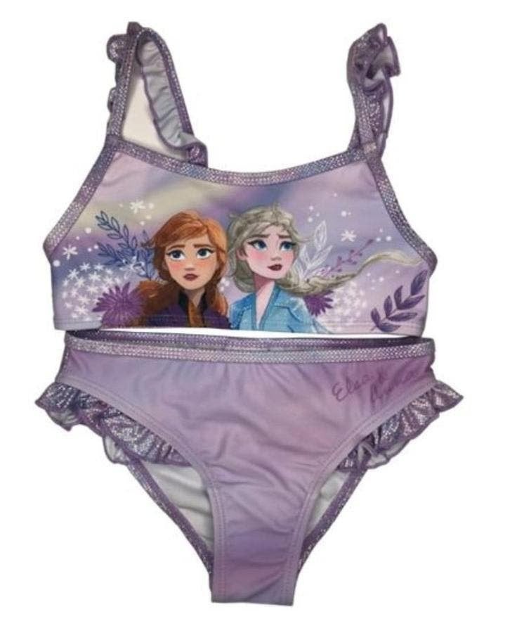 Disney Frozen Bikini B - Lila - Maat 104 - 128, Kinderen en Baby's, Kinderkleding | Kinder-zwemkleding, Disney Frozen, Bikiniset