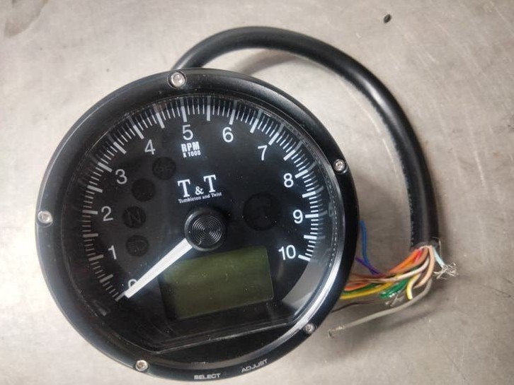 Analoge Toerenteller met Digitaal KM  Scherm - 10.000 RPM, Ophalen of Verzenden