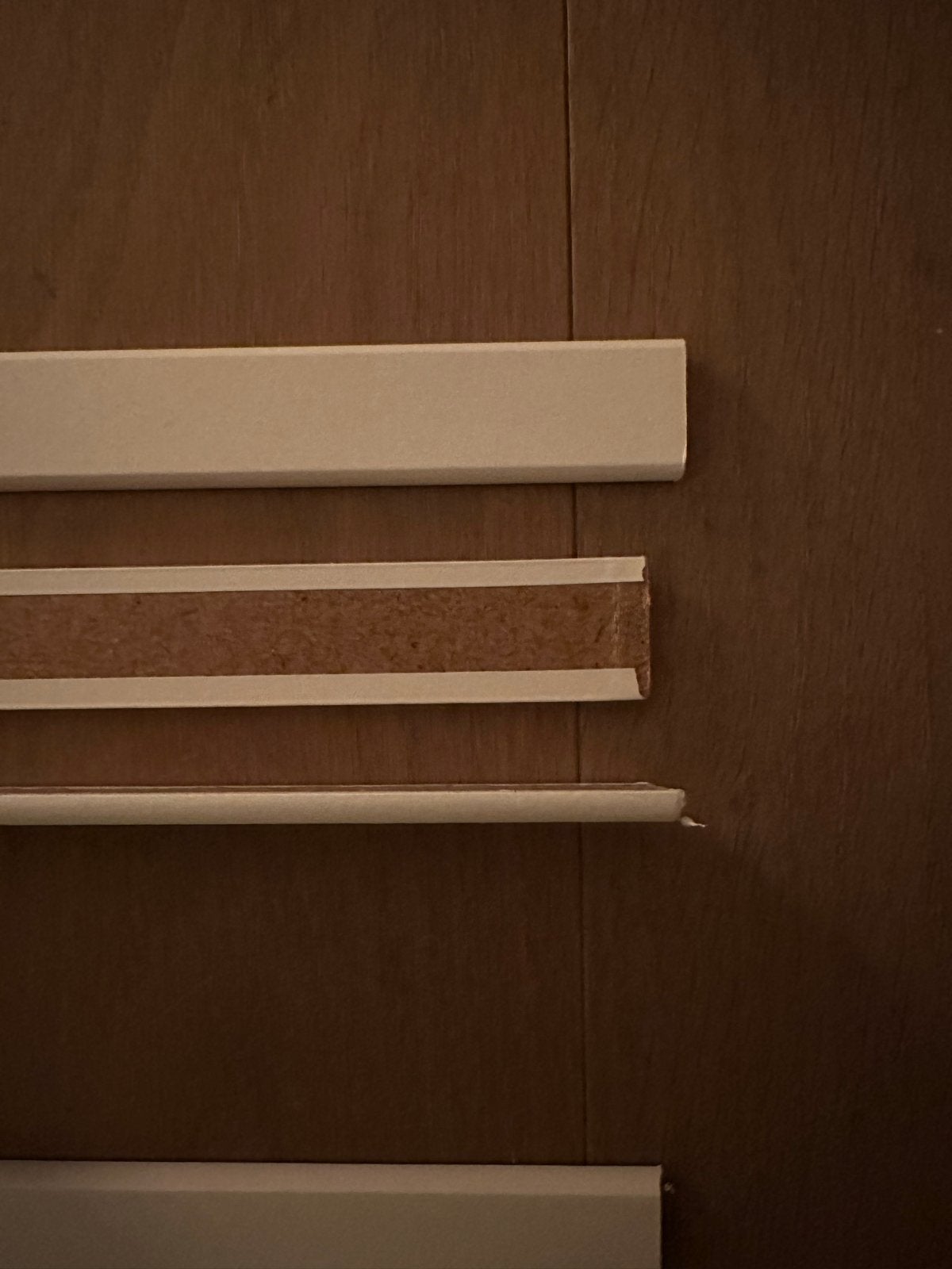 4x Gamma Afdeklijst MDF Wit folie 4x22mm bij 260cm, Ophalen, Mdf, 250 cm of meer, Lijsten