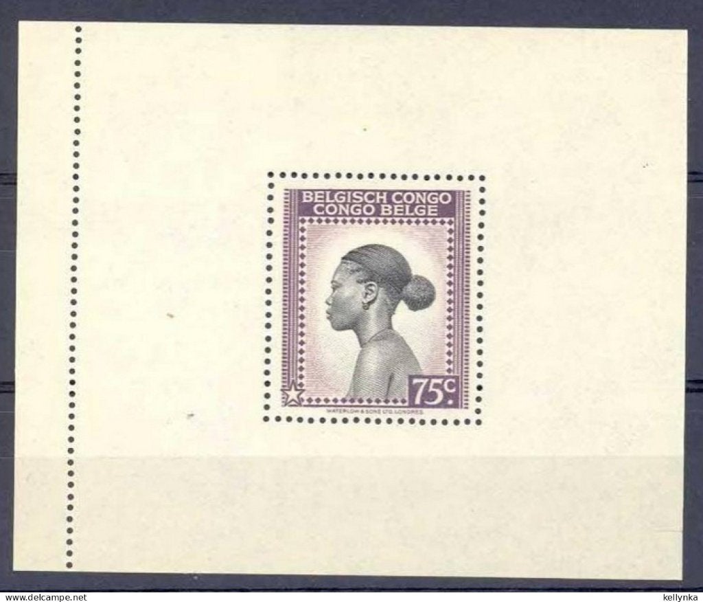 3X BL. Belgisch Congo Messages MNH 1943, Ophalen of Verzenden, Overige landen, Postfris