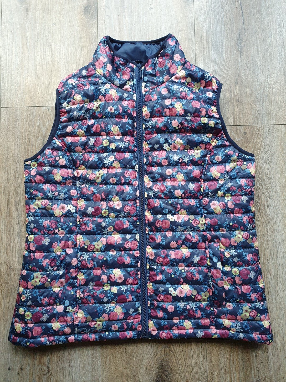 Bodywarmer bloemen gebloemde XL  44/46, Kleding | Dames, Bodywarmers, Atlas for Women, Ophalen of Verzenden, Zo goed als nieuw