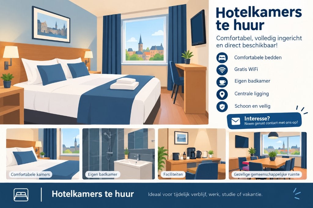 Kamer in hotel te huur, Huizen en Kamers, Minder dan 20 m², Haarlem