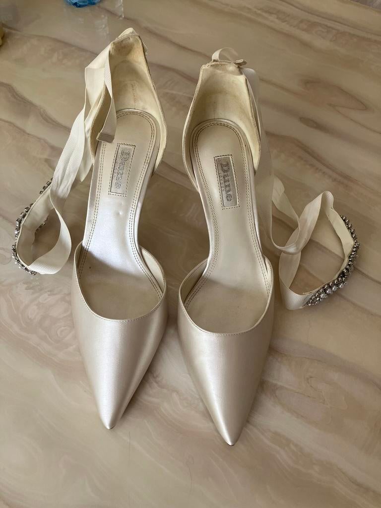 Mooie Dune bruidsschoenen - maat 38, Ophalen of Verzenden, Zo goed als nieuw, Schoenen