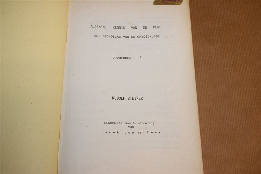 Algemene Kennis van de Mens — Rudolf Steiner Opvoedkunde, Ophalen of Verzenden, Gelezen, Overige onderwerpen, Achtergrond en Informatie