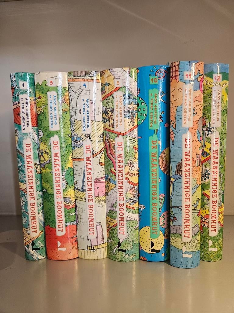 Waanzinnige boomhut boekenset (boek 1, 3, 4, 5, 10, 11, 12), Ophalen of Verzenden, Zo goed als nieuw, Andy Griffiths en Terry Denton