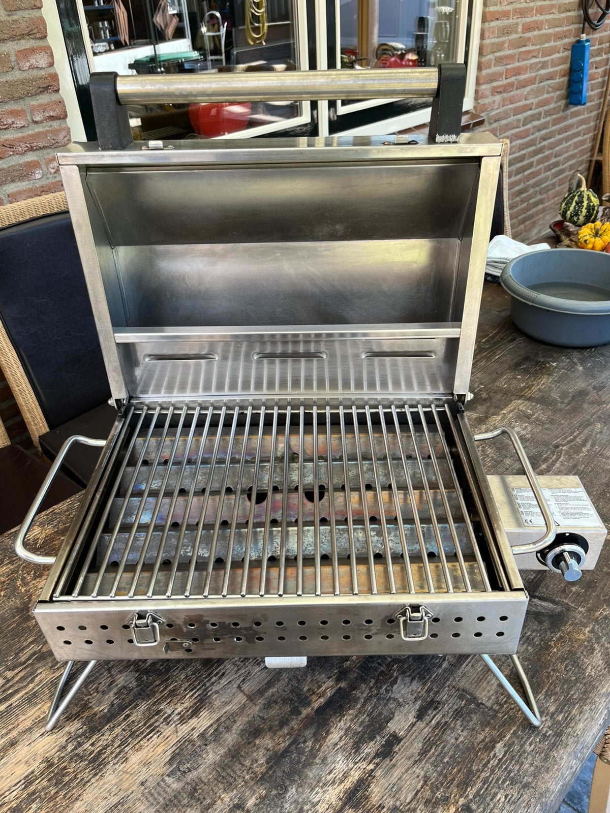 Piccolo gas barbecue, Ophalen, Gebruikt